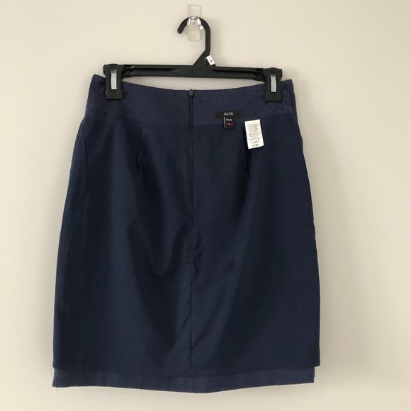 Jacob Canada A-Line Paisley Skirt XS Blue - Picture 10 of 11
